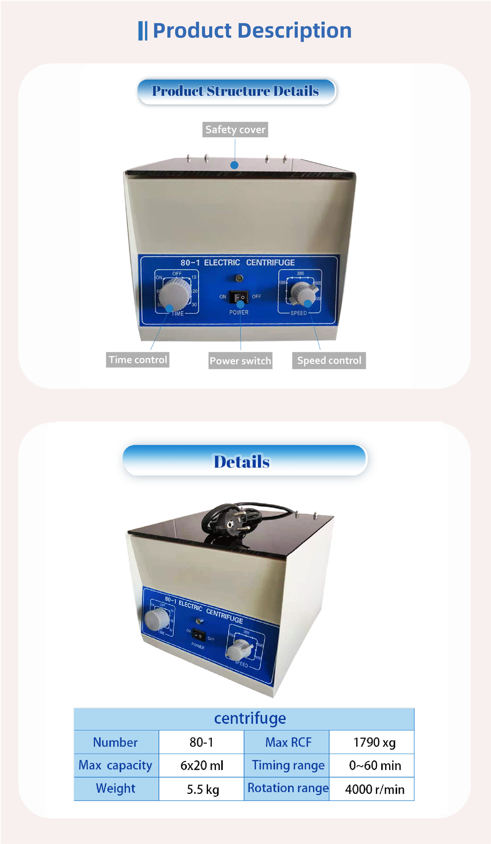 Table Top Centrifuge 